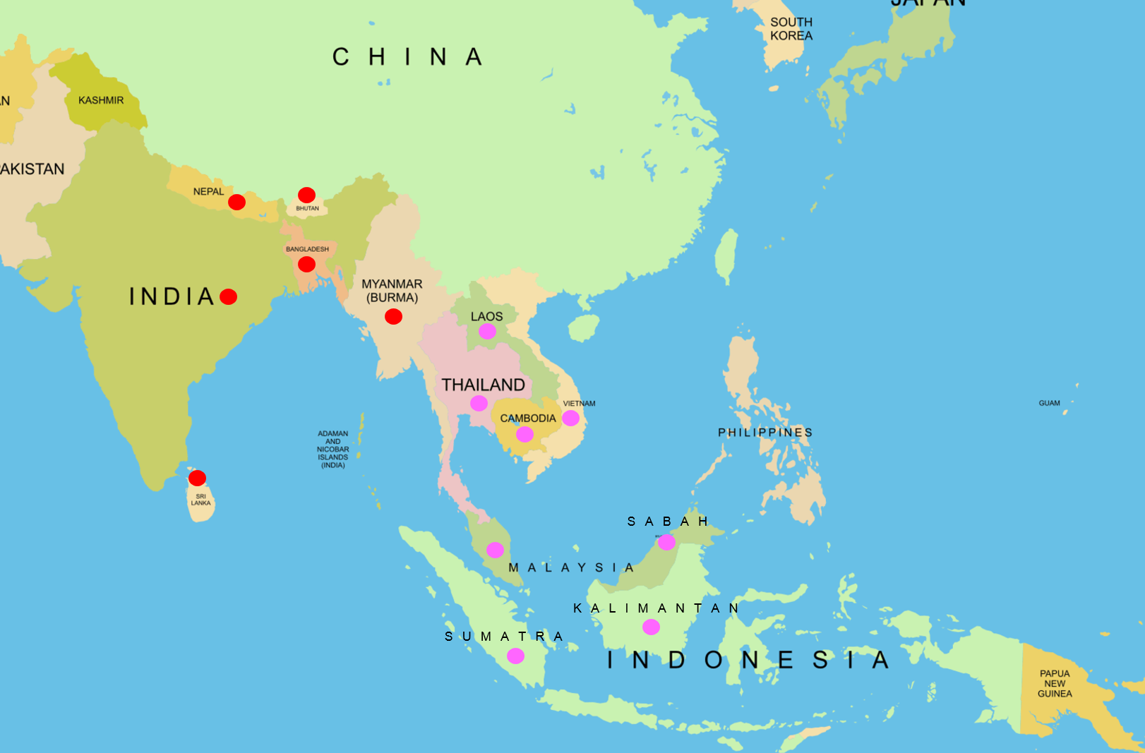 Asia south east. South Eastern Asia Countries. Индия и Юго Восточная Азия. Карта Юго Восточная Азия и Индия. Southeast Asia Countries.