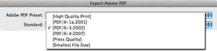 PDF/x-select options