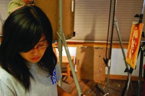 Senior Sandy Zhang believes art can touch all people and can be used to improve society