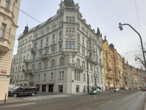 Baroque buildings along the Vltava River