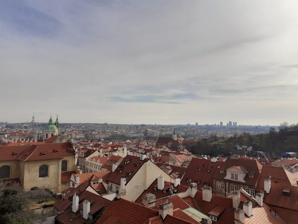 The view over the city from the castle, during the day