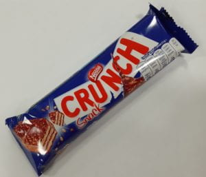 A crunch bar. The crispy, chocolatey, (wafer-y?), late-night fuel of champions.