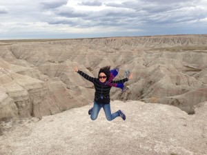 a snapshot at the Big Badlands in Wyming