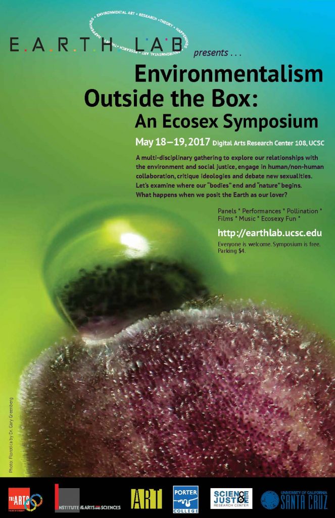 Flyer for Environmentalism Outside the Box: An Ecosex Symposium