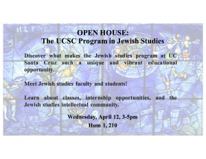 Jewish Studies Open House 