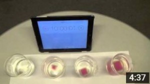 Fellows Kim Goetz and Caleb Bryce produced this video explaining the concept of surface area to volume. A diffusion experiment using colored agar cubes, and various real life examples are used to help students understand this concept.