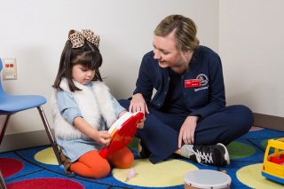 U of A students work with clients in the Speech and Hearing Clinic under the supervision of communication disorders faculty.