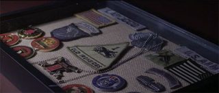 James LaRocco shares some of the mementos from his military service.