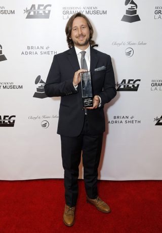 Nathan Strayhorn is pictured on the red carpet at the Grammy Museum event in Los Angeles.