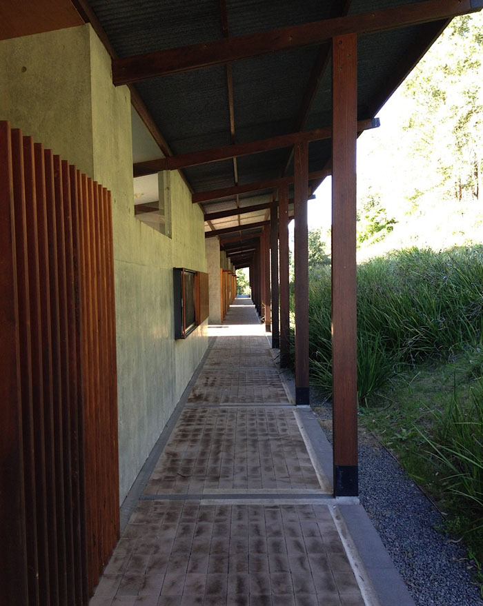 The corridor at Riversdale.