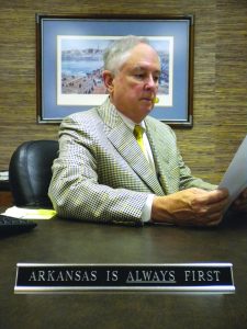 Jim McClelland displays his devotion to his state.