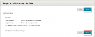 Begin Quiz