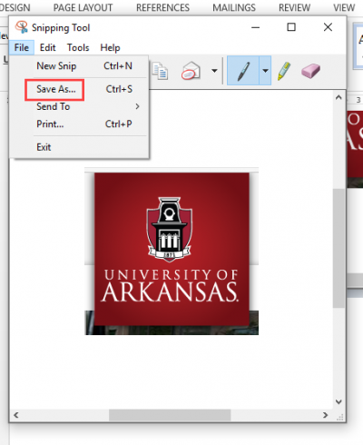 snipping tool save as