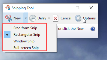 snipping tool type of capture