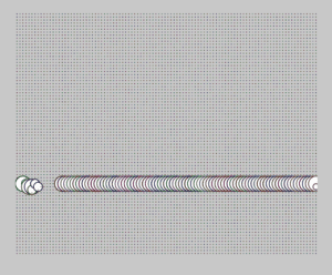 Interval 3: One row of bubbles 