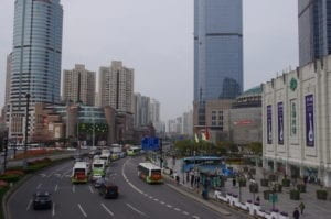 Construction site with road