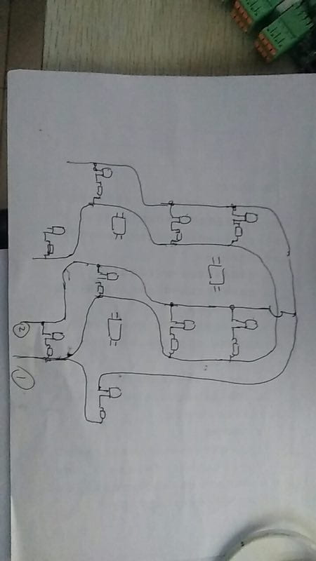 Schematic for Nine LEDs