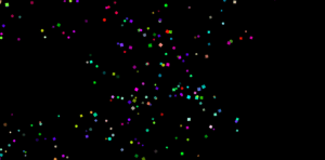 Colorful particles