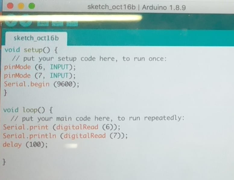 the new Arduino document to monitor the output of the encoder 