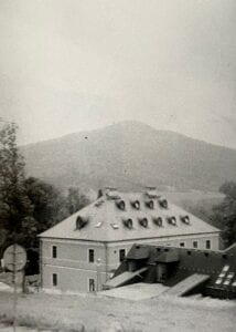 Our hotel stood in front of a massive mountain (this picture definitely makes it look a lot more creepy than it actually is).