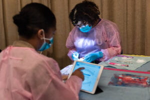 applying SDF in a school-based dental setting