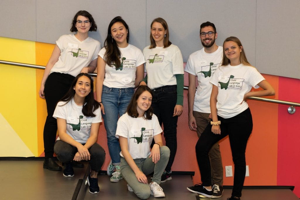 Members of the child language lab at the Brooklyn Children's Museum