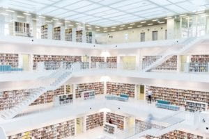 Interior de la Biblioteca de Stuttgart