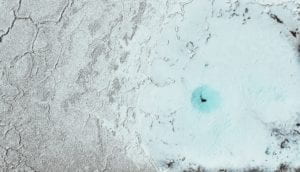 Close-up of a piece of ice