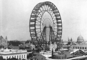 Rueda de la Fortuna de la Feria Mundial de Chicago, 1893 - Foto de dominio público