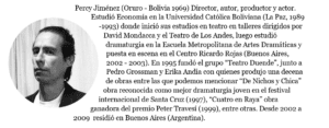 Biografía Percy Jimenez