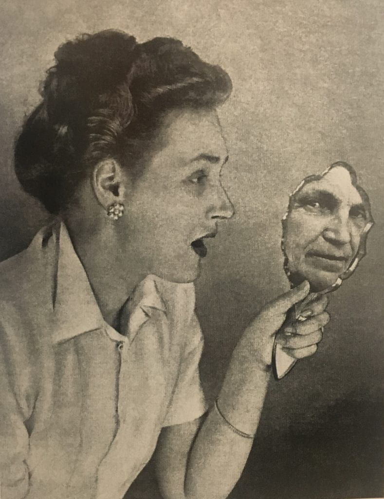 Figure 14. Grete Stern, Los Sueños de Espejos (Dreams of Mirrors), 1950, gelatin silver print. Reproduced in Idilio, no. 71 (Mar. 28, 1950). 