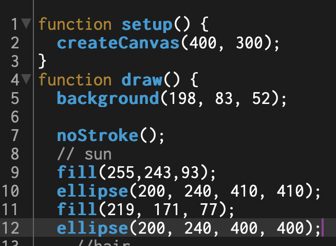 Mini Project 1: Drawing With Code | jenna's documentation blog