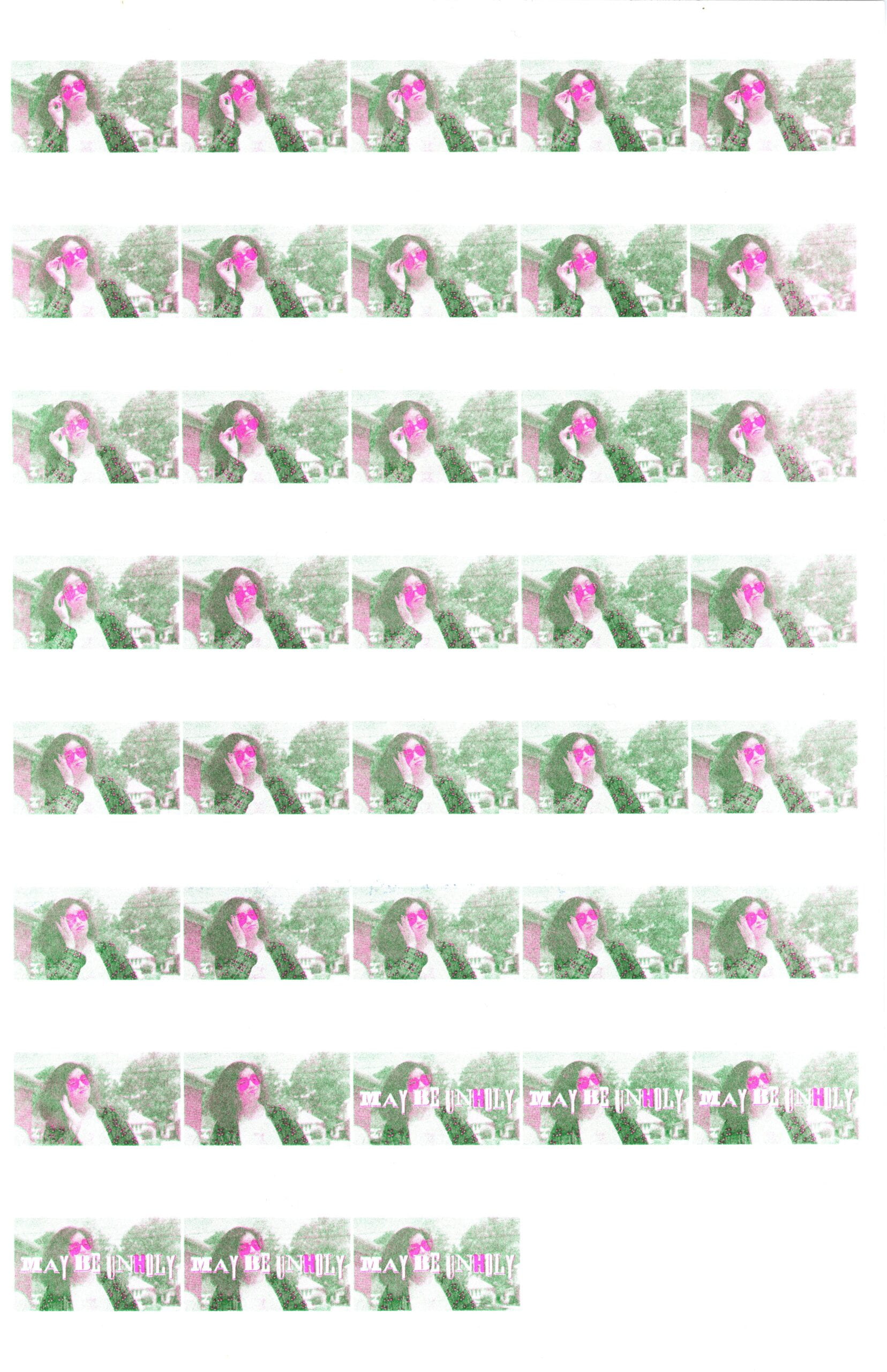 Rows of small thumbnails of frames