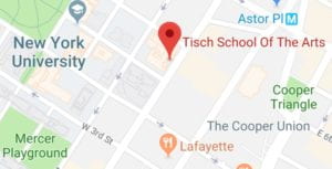 Tisch School of the Arts: click for map