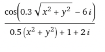 equation used for the simulation