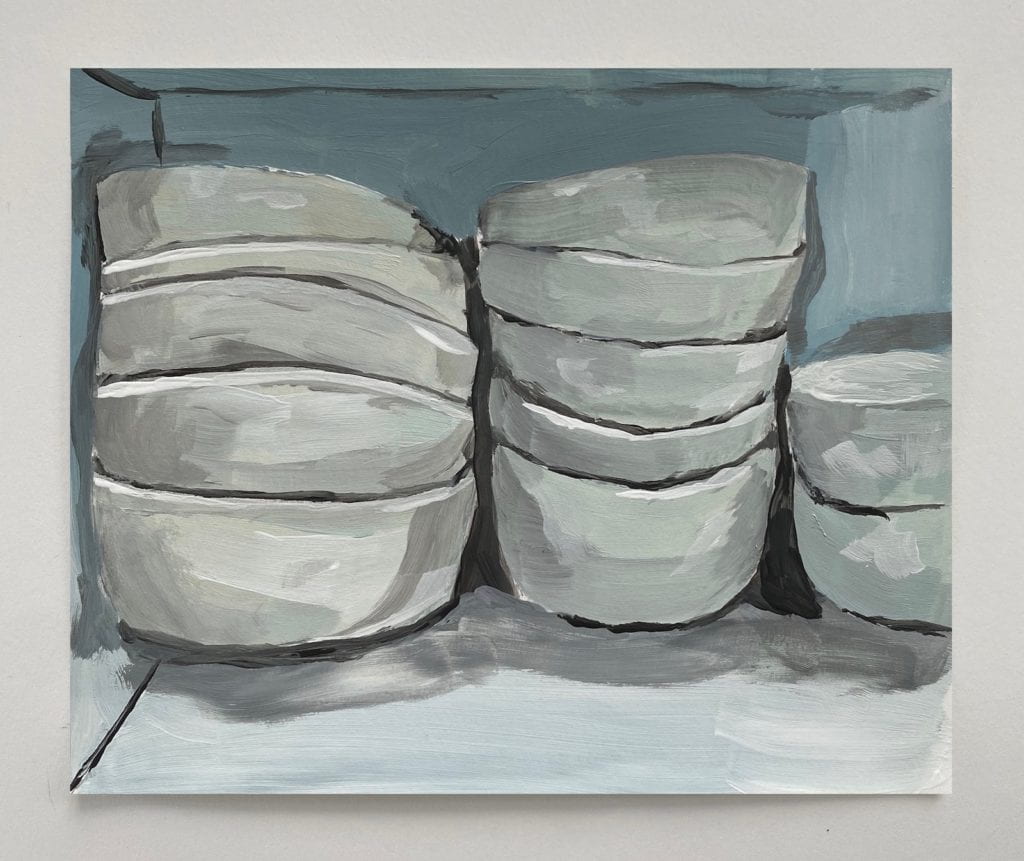 Painting of bowls.