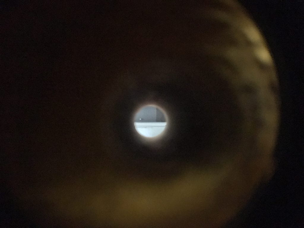 Blurry image of hole.