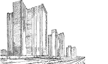 Drawing from Le Corbusier‘s “Contemporary City”