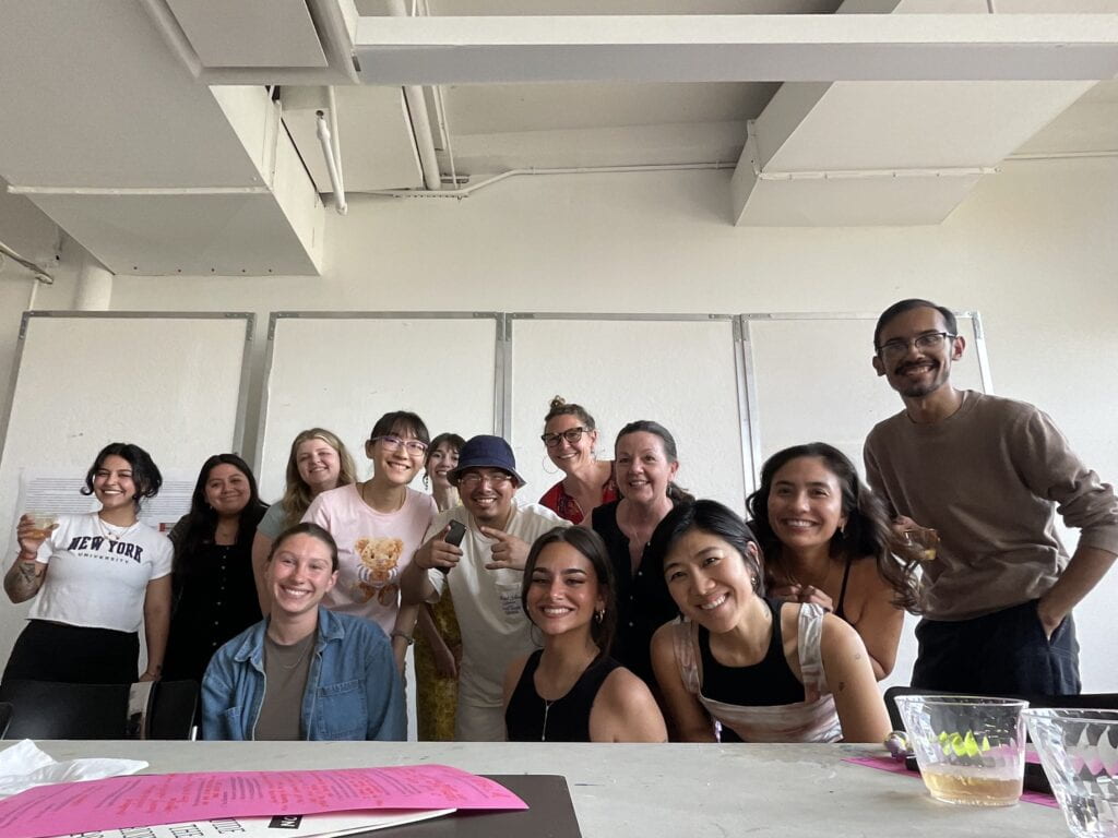 Group photo of students smiling