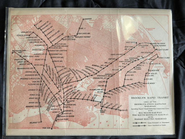 1912 NYC subway map