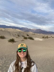 Photo of Micaela at Death Valley, CA.