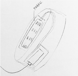 Sketch of the LED wristband