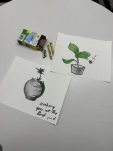 Sample images of the second workshop with swell form paper and crayola