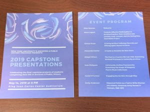 2019 Capstone Presentation Programs