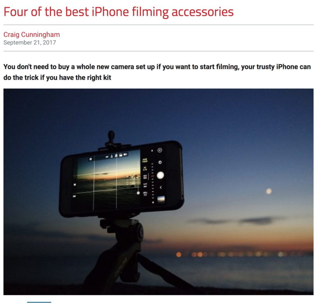 Four of the best iPhone filming accessories