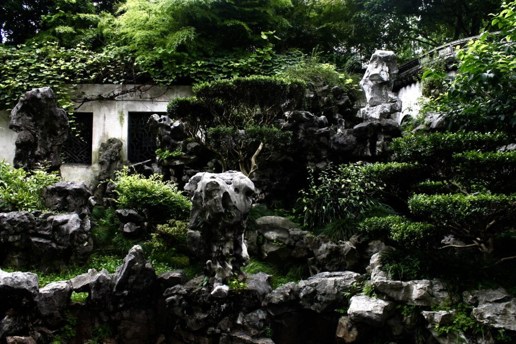 Yu Garden rocky area