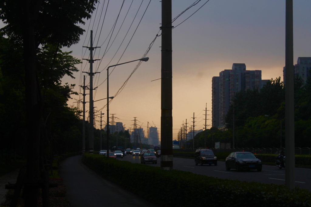 Highway with cars 