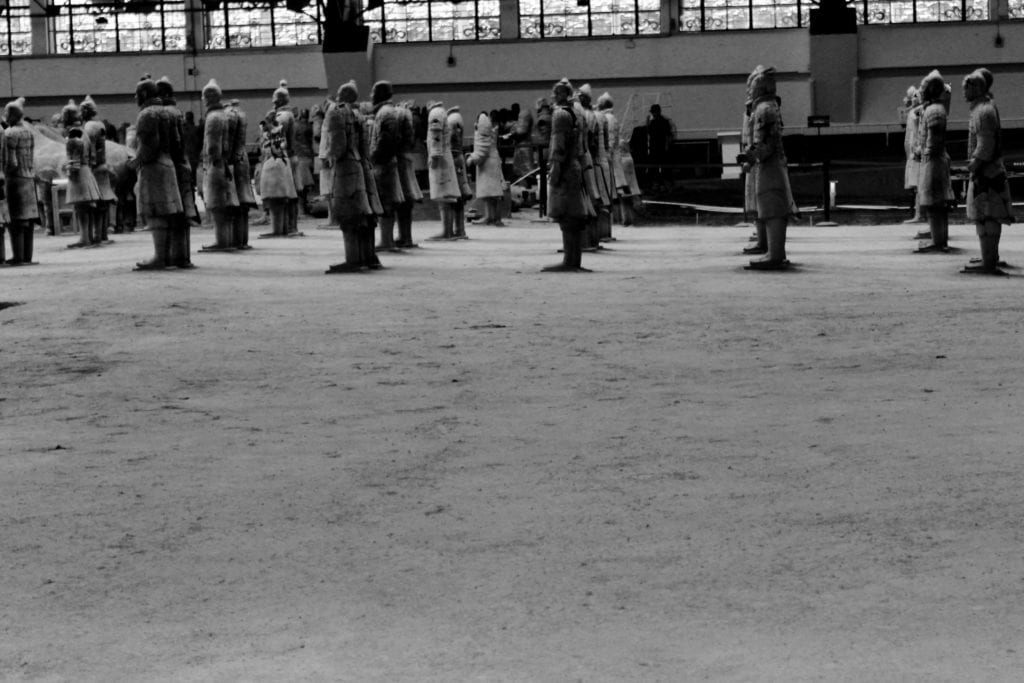 more terra cotta soldiers in museum