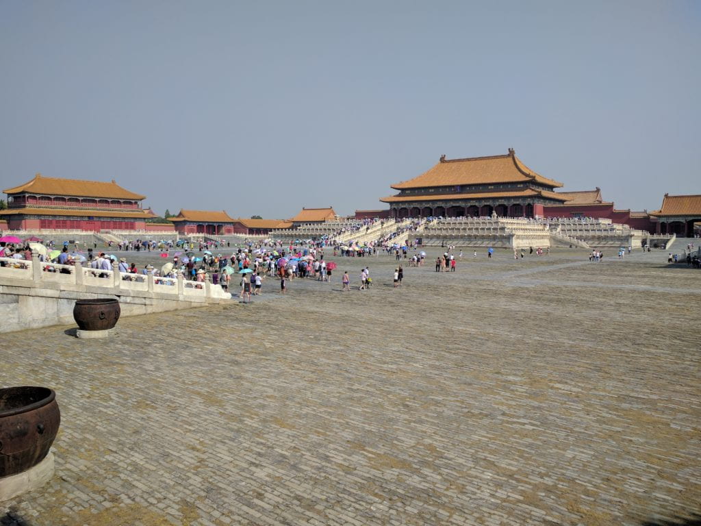 The area between two of the palace’s many heavenly gates