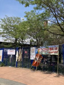 Image of banners carried in the Fish Parade